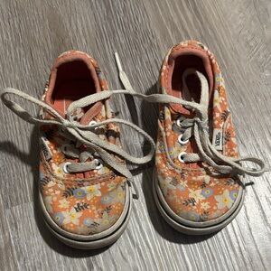 Vans floral shoes